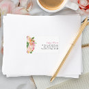 Search for beautiful blooms return address labels Elegant