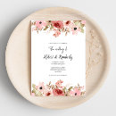 Search for pink flowers wedding invitations Floral