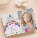 Search for unicorn rainbow colours invitations Kawaii
