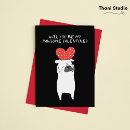 Search for love pug cards Black