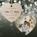 Search for rustic wedding christmas tree decorations Just married