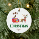 Search for reindeer sleigh christmas tree decorations Snowflakes