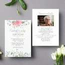 Search for rose celebration of life invitations Memorial service