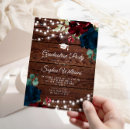 Search for rustic wood string lights invitations Watercolor flowers