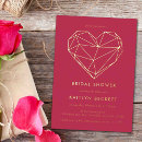 Search for magenta bridal shower invitations Stylish