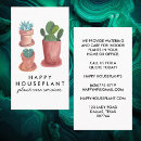 Search for houseplant business cards Watercolor