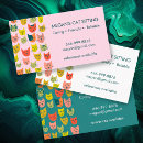 Search for funny cat business cards Colourful