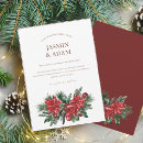 Search for red and green wedding invitations Winter