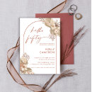 Search for boho 50th birthday invitations Pampas grass