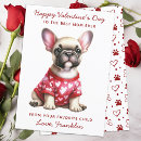 Search for french bulldog valentines day cards Funny