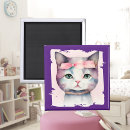 Search for pretty kitty magnets Watercolor