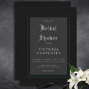 Search for gothic bridal shower invitations Mysterious