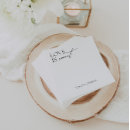 Search for love is sweet napkins Calligraphy