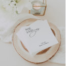 Search for she said yes napkins Black and white
