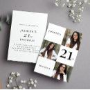 Search for 3 photo birthday invitations Modern