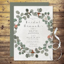 Search for eucalyptus bridal brunch invitations Watercolor
