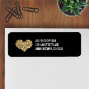 Search for gold hearts return address labels Sweet