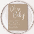 Search for brown baby shower invitations Simple