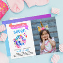 Search for unicorn rainbow colours invitations For kids
