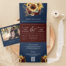 Search for boho sunflowers wedding invitations All in one