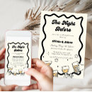 Search for colourful rehearsal dinner invitations 70s