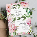 Search for watercolor peonies wedding invitations Pink