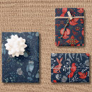 Search for winter forest animal wrapping paper Blue