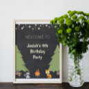 Search for camping signs Boy