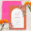 Search for fuchsia sweet 16 invitations Modern