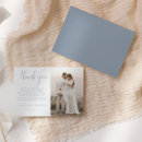 Search for dusty blue wedding thank you cards Modern