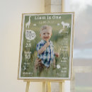 Search for 1st birthday milestone signs Watercolor