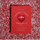 Search for hearts invitations Red
