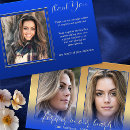 Search for three photo thank you cards Blue