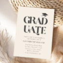 Search for bold graduation invitations Typography