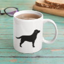 Search for black labrador retriever mugs Silhouette