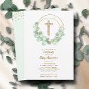 Search for eucalyptus christening invitations Cross