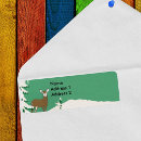 Search for winter woods return address labels Deer