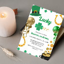 Search for st patricks day birthday invitations Shamrock