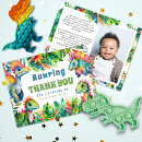 Search for dinosaur birthday party thank you cards Jungle