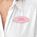 Search for pink name tags With magnetic back