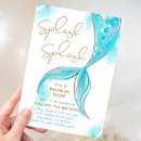 Search for blue mermaid invitations Mermaid pool party