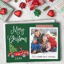 Search for truck christmas cards Watercolor vintage red truck