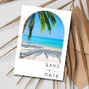 Search for palm tree wedding save the dates Beach