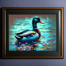 Search for mallard duck painting posters Nature