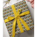 Search for construction birthday party wrapping paper Excavator