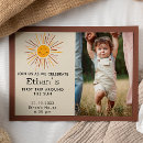 Search for first trip around the sun invitations Sunshine party