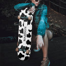 Search for cow print skateboards Black and white
