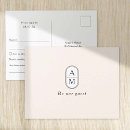 Search for wedding rsvp response postcards Contemporary