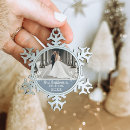 Search for pewter snowflake christmas tree decorations Newlywed