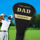 Search for black and gold golf head covers Dad